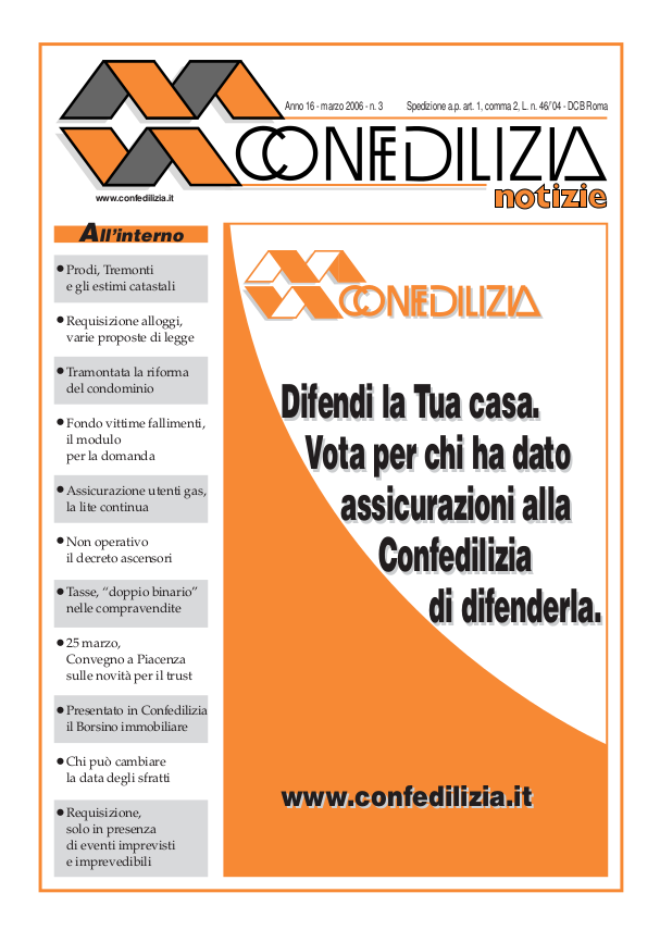 Confedilizia notizie – Marzo 2006