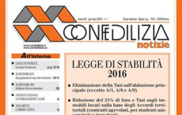 Confedilizia notizie – Gennaio 2016