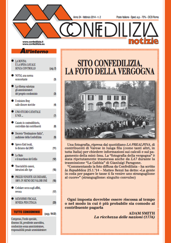 Confedilizia notizie – Febbraio 2014