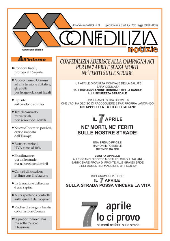 Confedilizia notizie – Marzo 2004