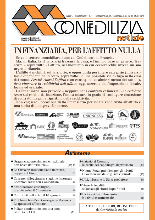 Confedilizia notizie – Dicembre 2007