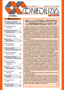 Confedilizia notizie - Novembre 2011