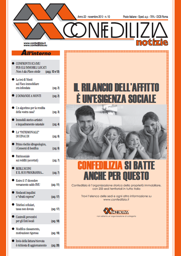 Confedilizia notizie – Novembre 2012