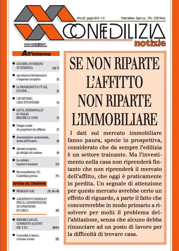 Confedilizia notizie – Giugno 2013