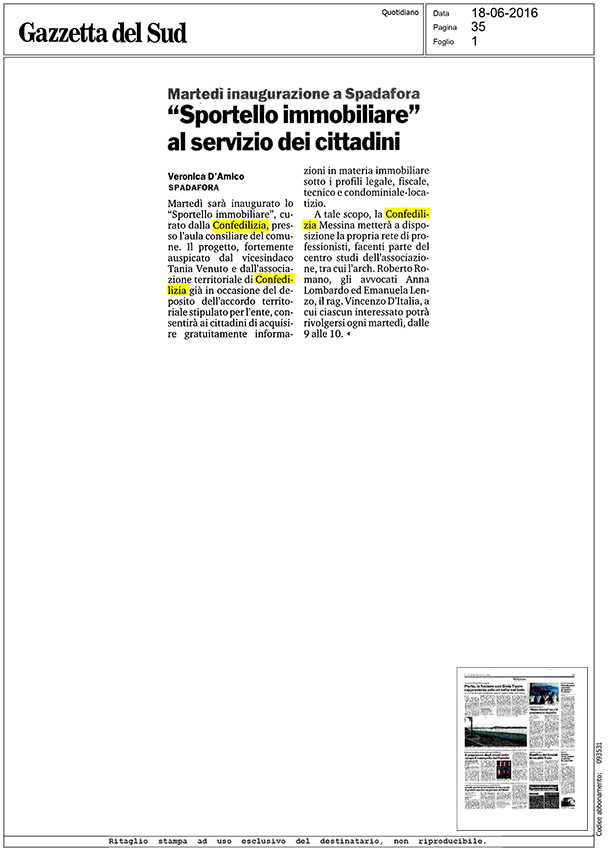 Gazzetta del sud 18.6