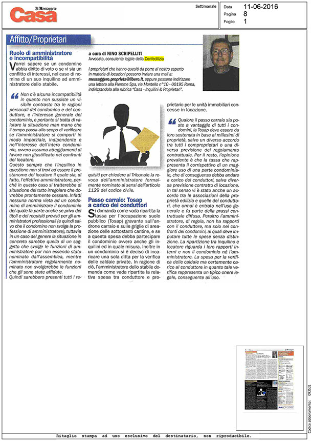 IL MESSAGGERO 11.06