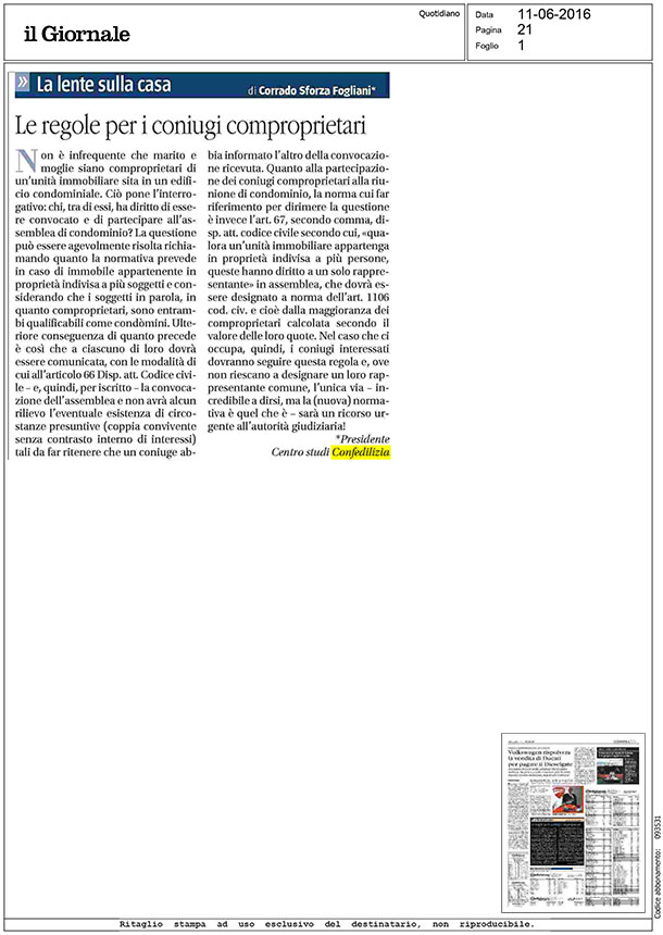 Il Giornale 11 06 2016 (1 pag )