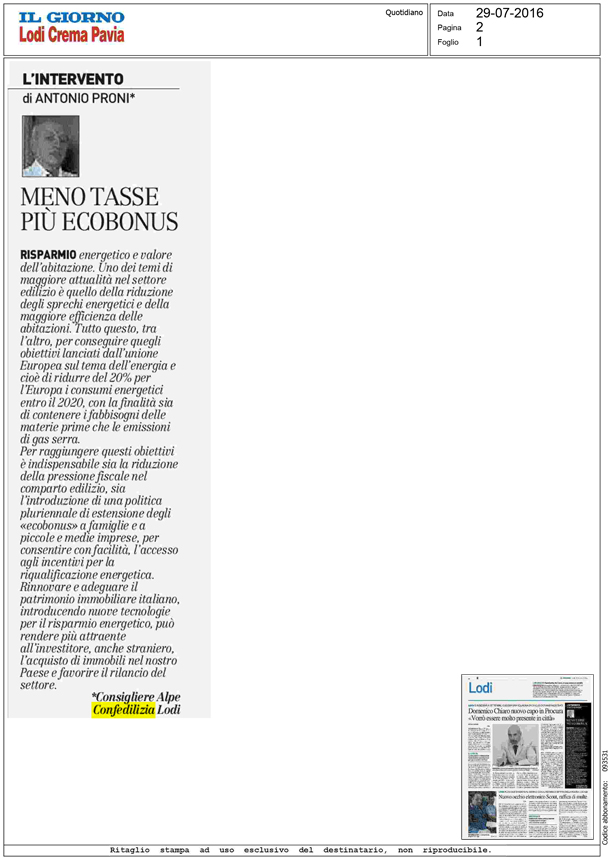 Il giorno 29.7.2016