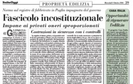 Italia Oggi – Ottobre 2016