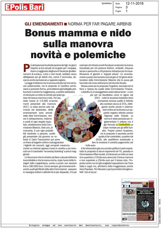 E Polis Bari 12.11.2016