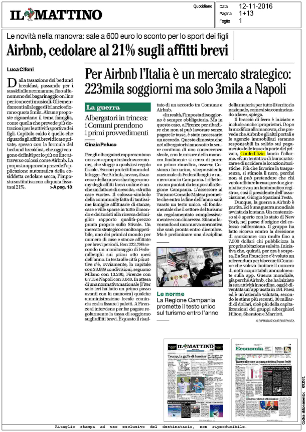 Il Mattino  12.11.16