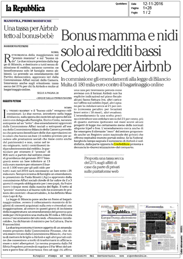 La Repubblica 12.11.16