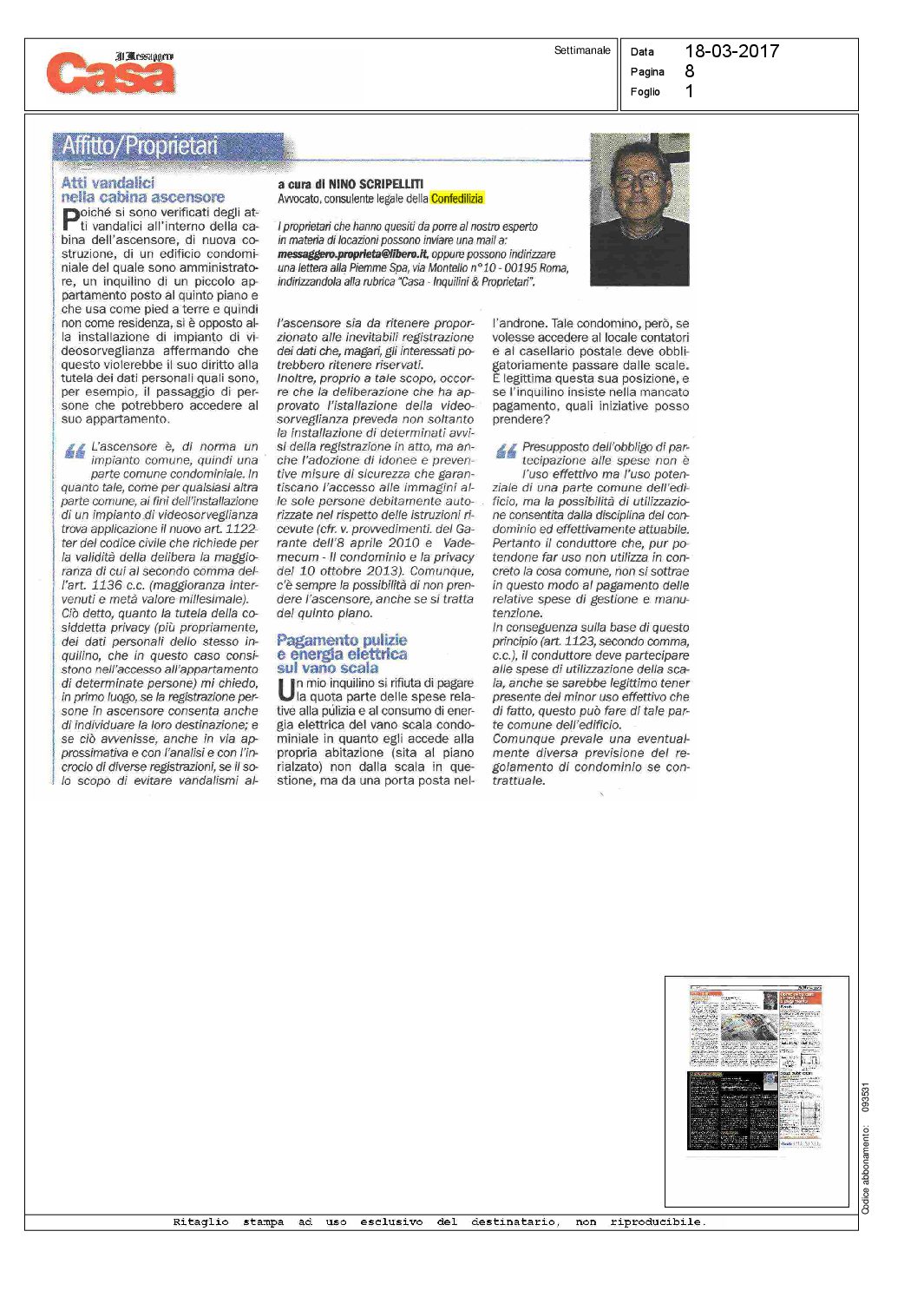 Il messaggero 18.3.2017