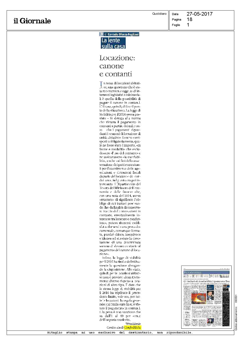 Il Giornale 27.05.2017