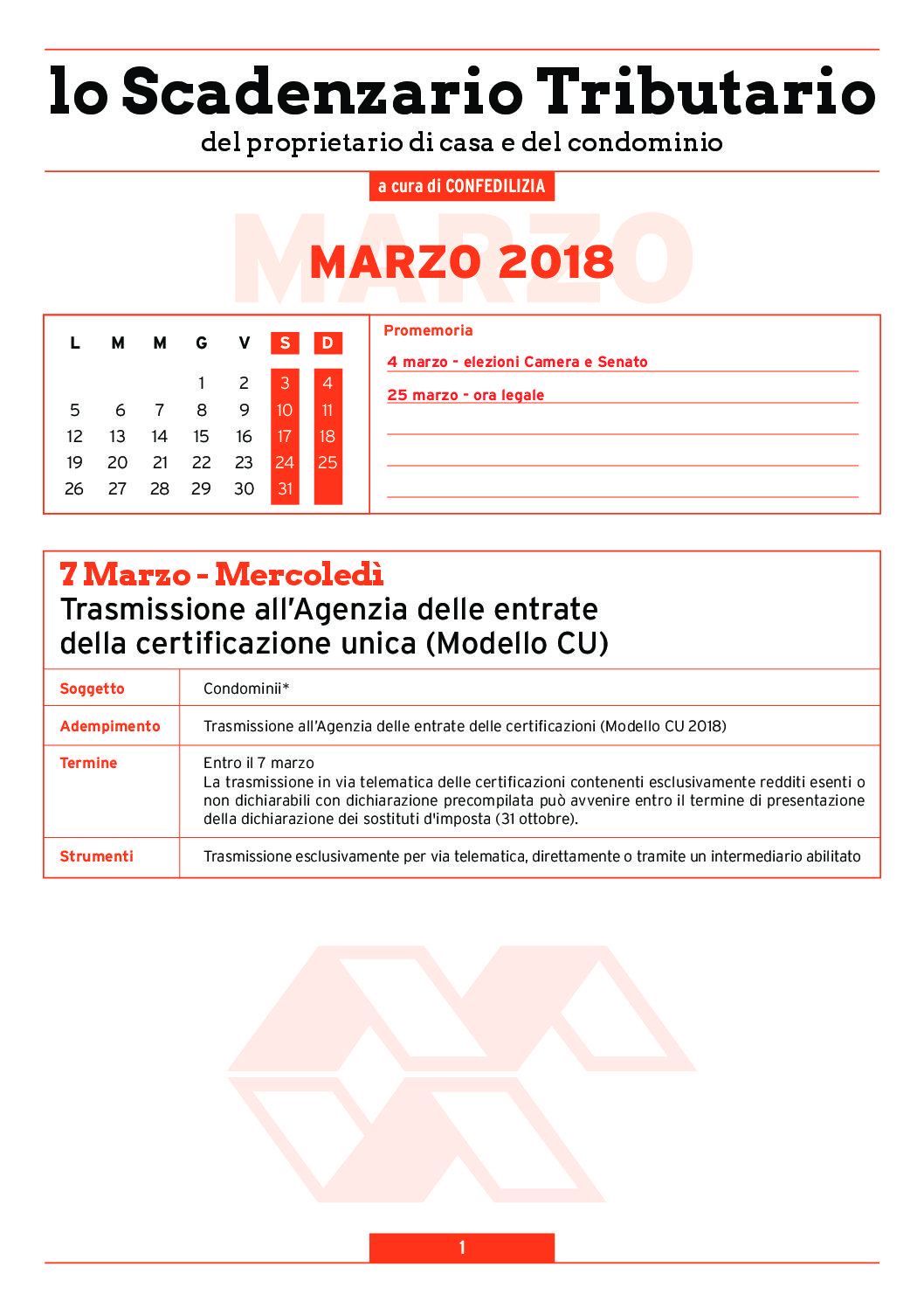SCADENZARIO TRIBUTARIO MARZO 2018 (6 pagg )
