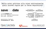 Dalla crisi politica alla crisi istituzionale: quali (nuove) regole per la Terza Repubblica?