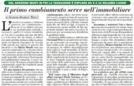 Il primo cambiamento serve nell’immobiliare