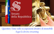 Question Time sulle occupazioni abusive di immobili