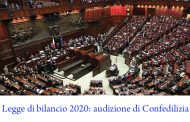 Legge di bilancio 2020: audizione di Confedilizia