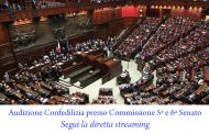 Audizione Confedilizia presso Commissione 5ª e 6ª