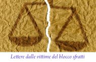 Lettere dalle vittime del blocco sfratti