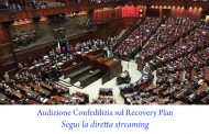 Audizione Confedilizia sul Recovery Plan