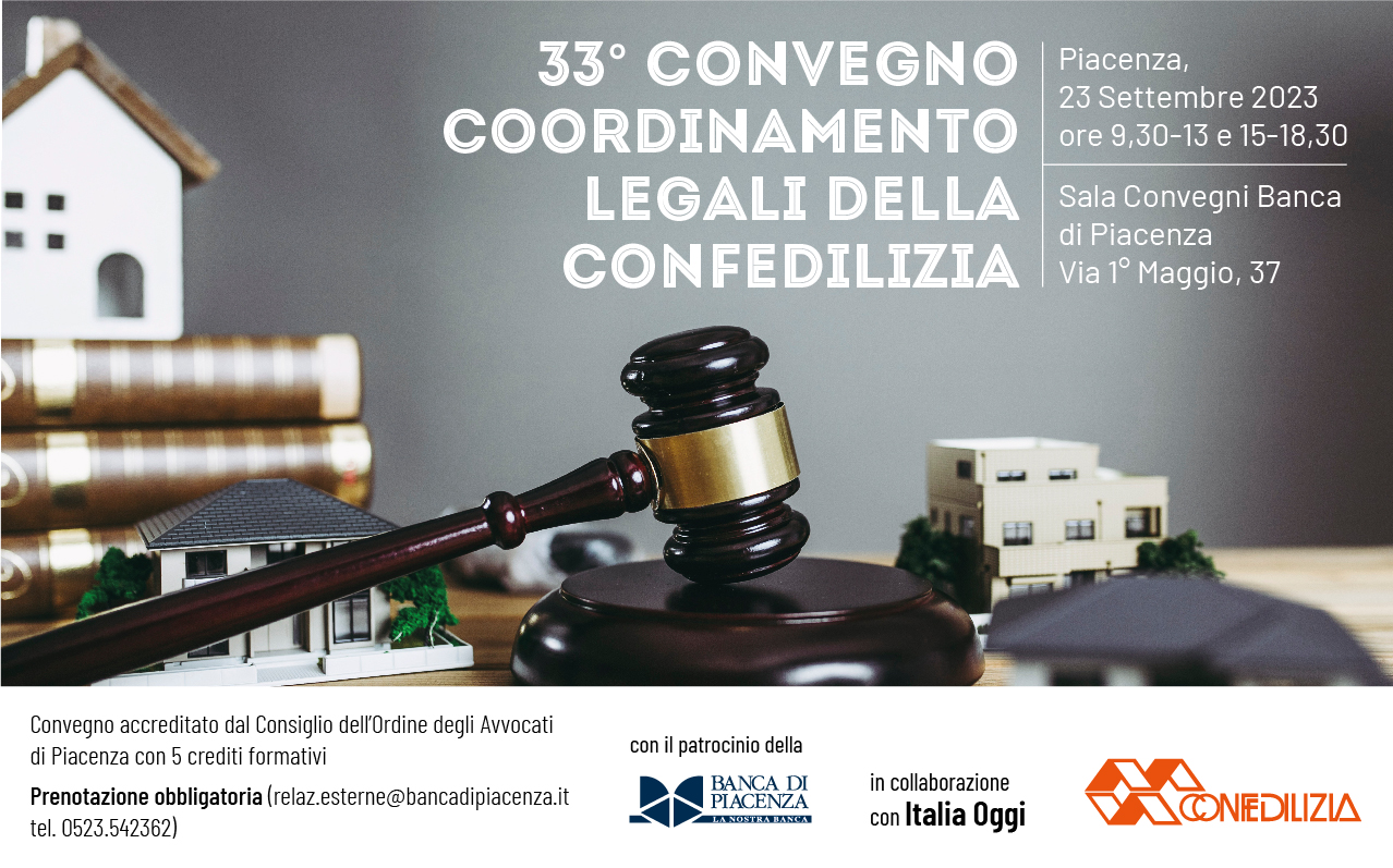 33° Convegno Coordinamento legali Confedilizia