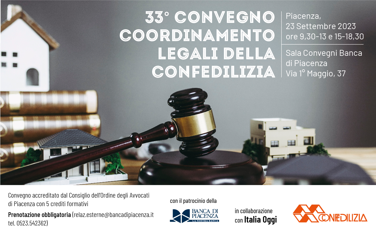 33° Convegno coordinamento legali Confedilizia