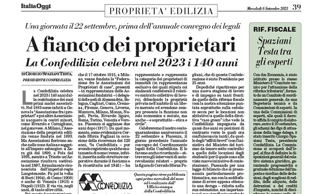 Italia Oggi – Settembre 2023