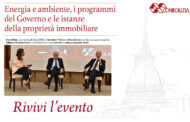 Energia e ambiente, i programmi del Governo e le istanze della proprietà immobiliare