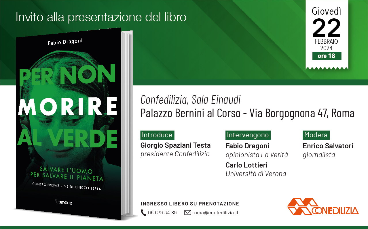 Per non morire al verde Presentazione del libro di Fabio Dragoni al  Parlamento europeo