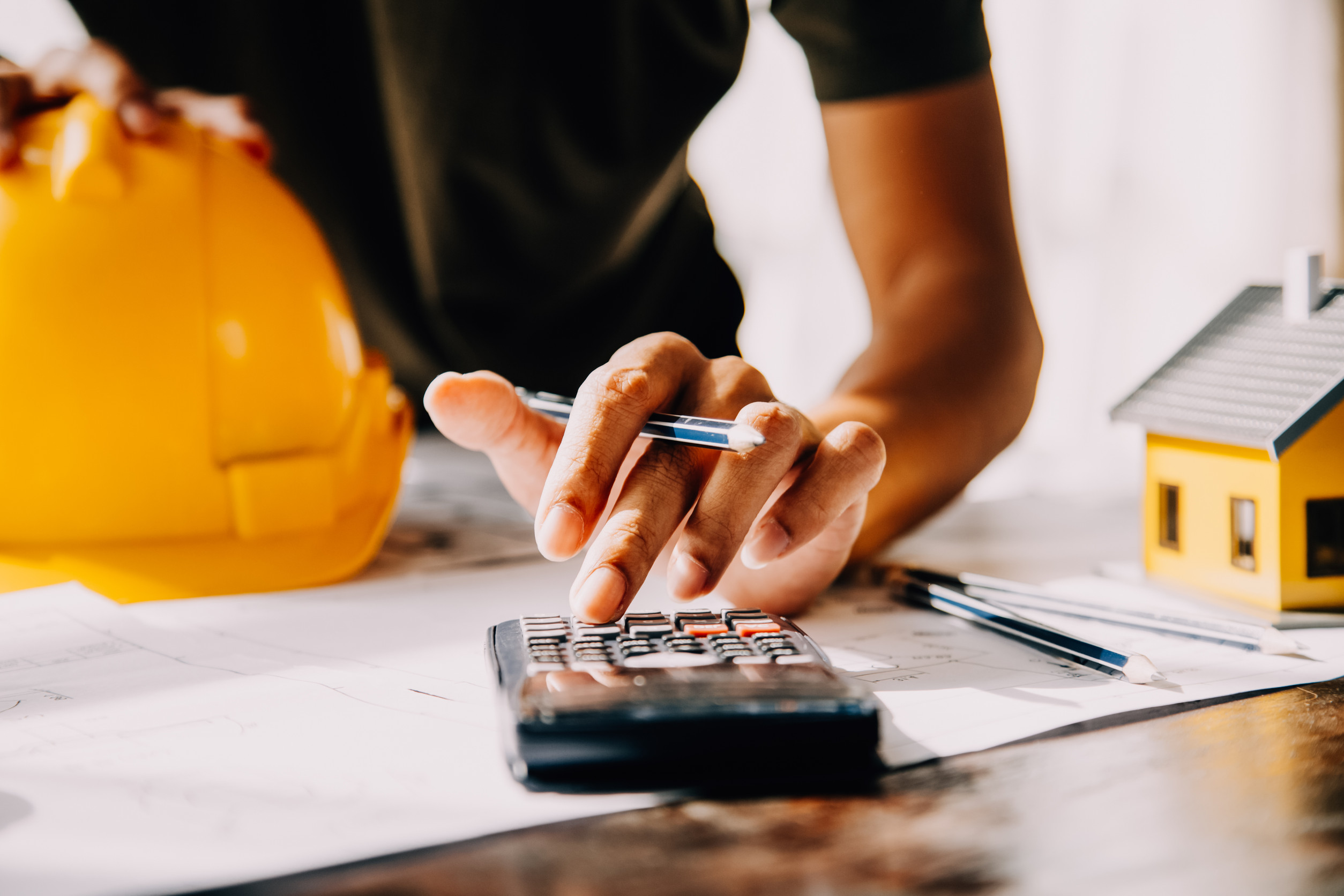 Construction and structure concept of Engineer or architect meet