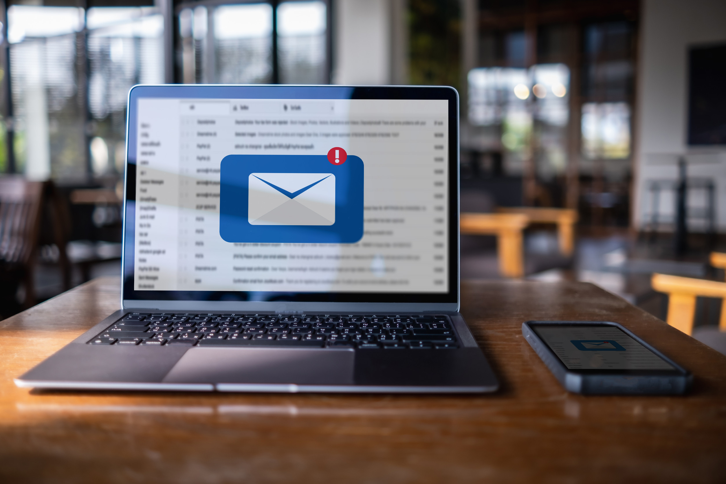 Mail Communication Connection message to mailing contacts phone