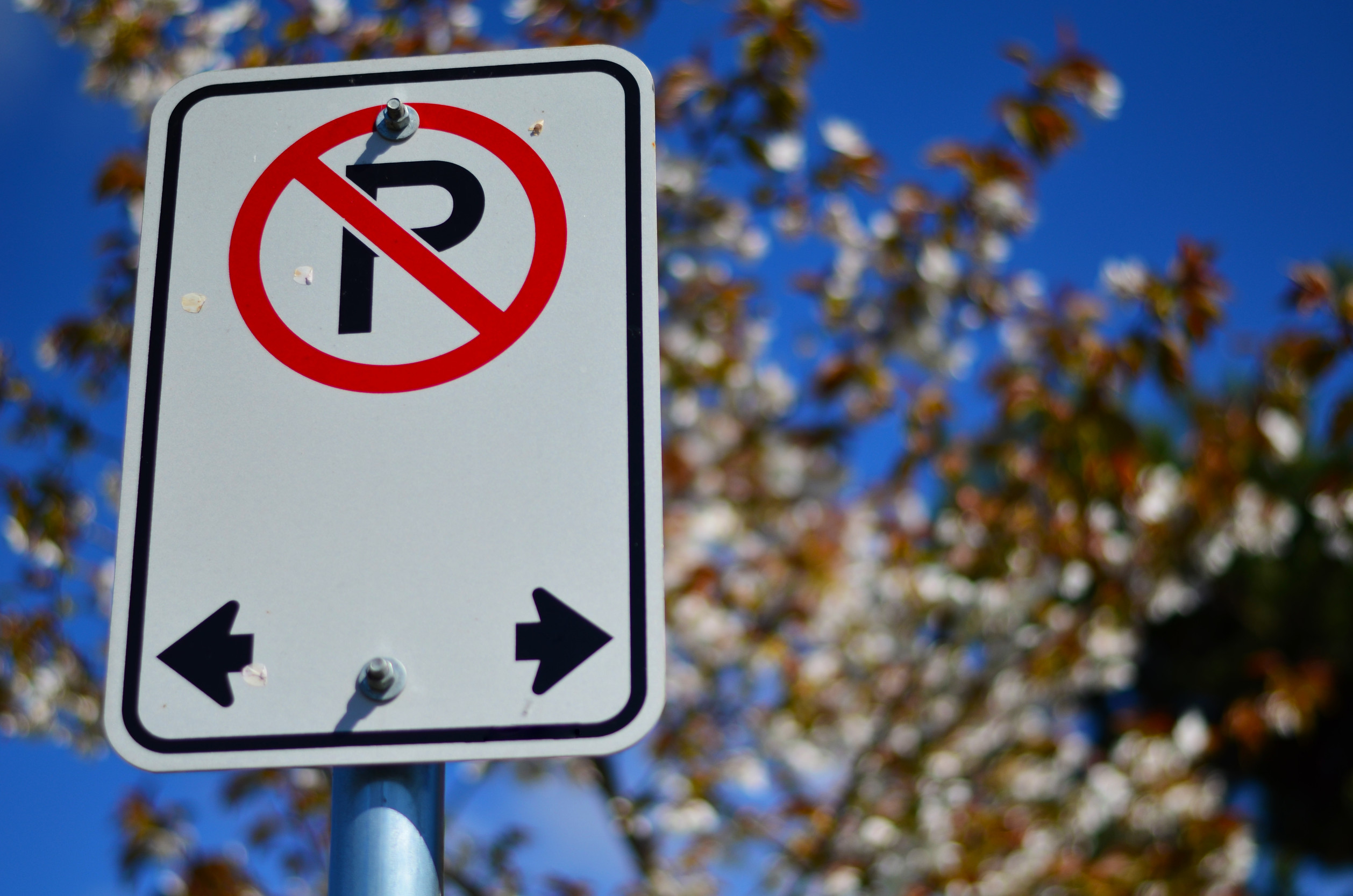 No parking sign