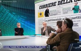 La7 – 9.11.2025 – Omnibus – Dibattito – Ore 8