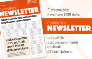 E’ disponibile il numero 6/26 della NEWSLETTER Confedilizia