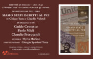 Presentazione del libro “Siamo stati iscritti al PCI”