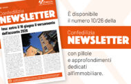 E’ disponibile il numero 10/26 della NEWSLETTER Confedilizia