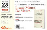 Presentazione del libro “Ritratto di giovane fascista – Il caso Mauro De Mauro”