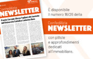 E’ disponibile il numero 16/26 della NEWSLETTER Confedilizia